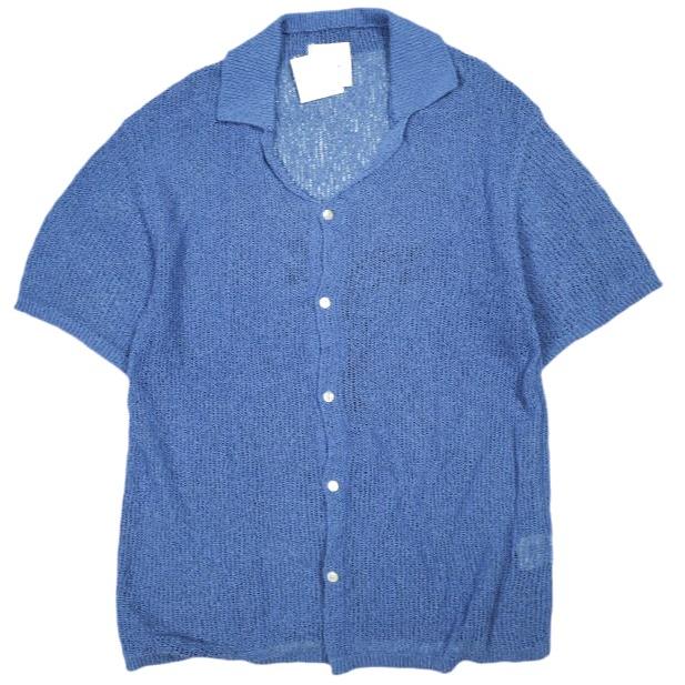 新品 Kota Gushiken コウタグシケン 22SS 日本製 Tarotisse Face Shirt タロティスフェイスシャツ KGSS22-K02 2 Blue 半袖 ニット 開襟 |  | 01