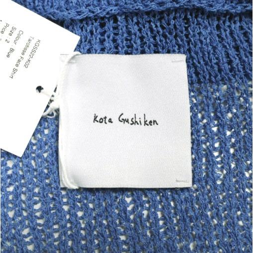 新品 Kota Gushiken コウタグシケン 22SS 日本製 Tarotisse Face Shirt タロティスフェイスシャツ KGSS22-K02 2 Blue 半袖 ニット 開襟 |  | 06