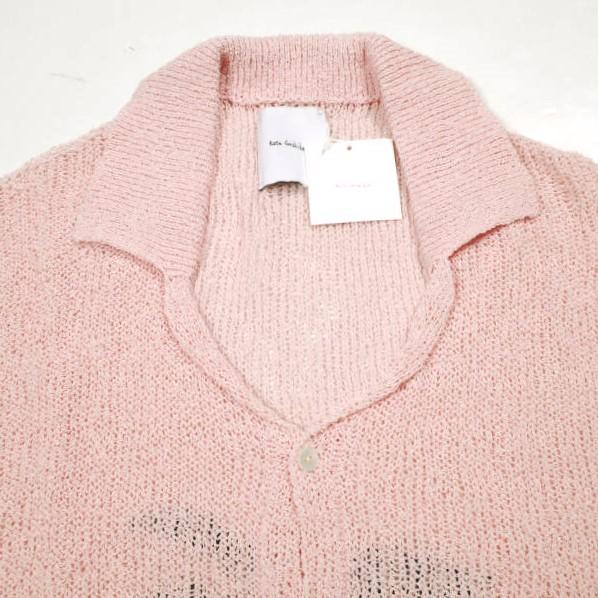 新品 Kota Gushiken コウタグシケン 22SS 日本製 Tarotisse Face Shirt タロティスフェイスシャツ KGSS22-K02 2 Pink 半袖 ニット 開襟 |  | 03