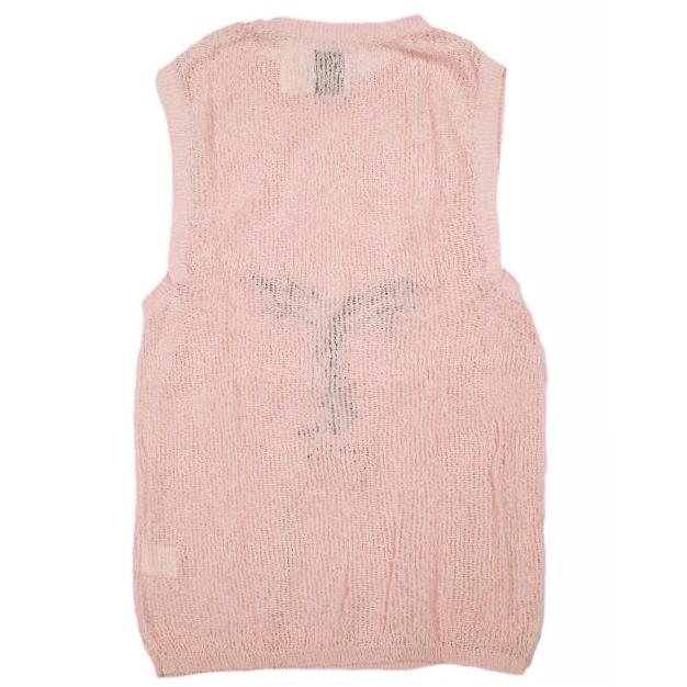 新品 Kota Gushiken コウタグシケン 22SS Tarotisse Face Waistcoat タロティスフェイスウェストコート KGSS22-K01 2 Pink ニットベスト |  | 01