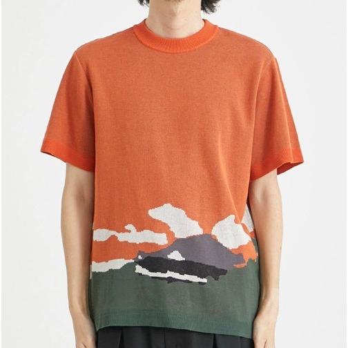 新品 Kota Gushiken コウタグシケン 23SS 日本製 Kiyomizu Dera Tee 京都 清水寺 ニットTシャツ KGSS23-K01 2 ORANGE 半袖 トップス g24774 |  | 02