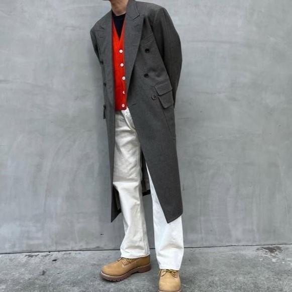 新品 renoma レノマ 22AW Les Halles (yellow finish selvedge denim) ホワイト5ポケットセルビッチデニムパンツ RCCA02UNI B 2 WHITE |  | 02