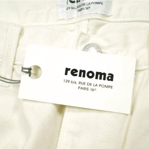 新品 renoma レノマ 22AW Les Halles (yellow finish selvedge denim) ホワイト5ポケットセルビッチデニムパンツ RCCA02UNI B 2 WHITE |  | 03