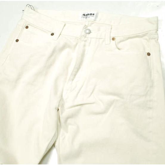 新品 renoma レノマ 22AW Les Halles (yellow finish selvedge denim) ホワイト5ポケットセルビッチデニムパンツ RCCA02UNI B 2 WHITE |  | 04