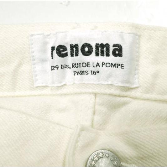 新品 renoma レノマ 22AW Les Halles (yellow finish selvedge denim) ホワイト5ポケットセルビッチデニムパンツ RCCA02UNI B 2 WHITE |  | 04