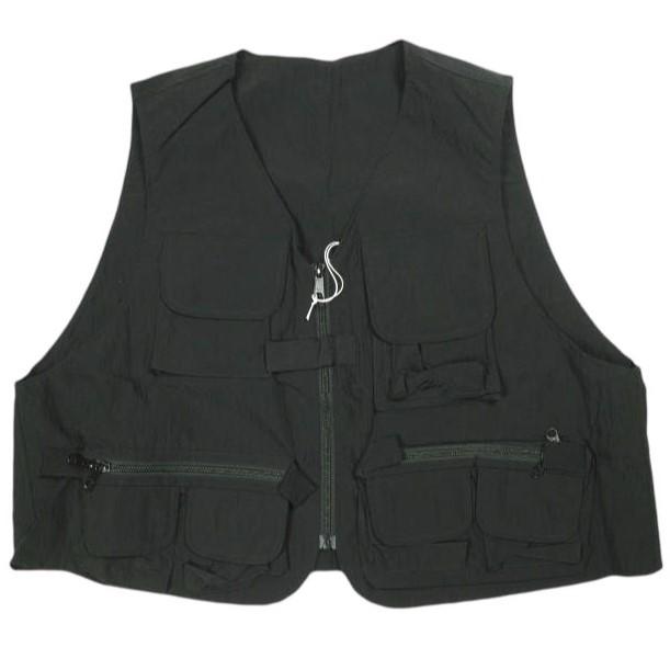 新品 un/unbient アン 23AW I WANT VEST リップストップナイロン フィッシングベスト UNBT1 2 Black ジレ アンビエント タクティカル | 