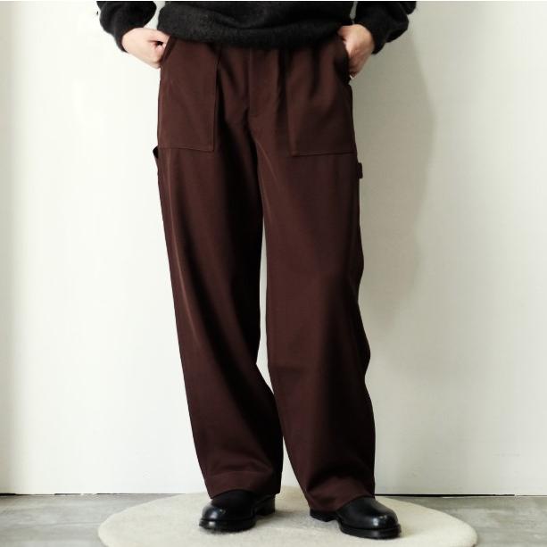 新品 un/unbient アン 23AW 日本製 PULL PANTS WIDE プルパンツ ワイド