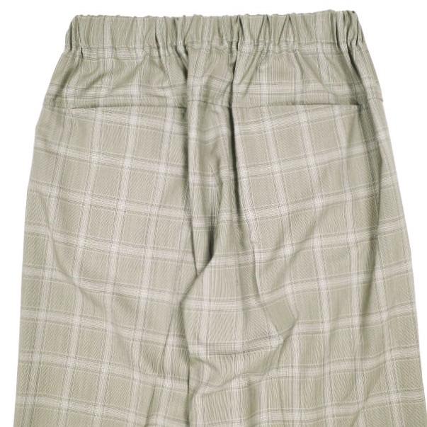 新品 un/unbient アン 25SS EASY TROUSERS T＆C Super140s ウールトロピカル イージートラウザーズ UNPT73 1 Pale Brown Check パンツ |  | 03