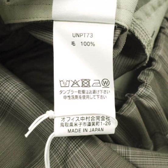 新品 un/unbient アン 25SS EASY TROUSERS T＆C Super140s ウールトロピカル イージートラウザーズ UNPT73 1 Pale Brown Check パンツ |  | 05