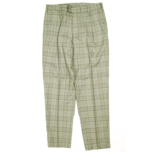 新品 un/unbient アン 日本製 ONE TUCK TROUSERS カルゼチェック1タックトラウザーズ UNPT60 2 PLAID パンツ アンビエント ボトムス g24804 | 