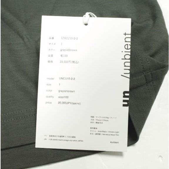 新品 un/unbient アン 日本製 INT SK8 Half Sleeve Tee Wool Jersey 