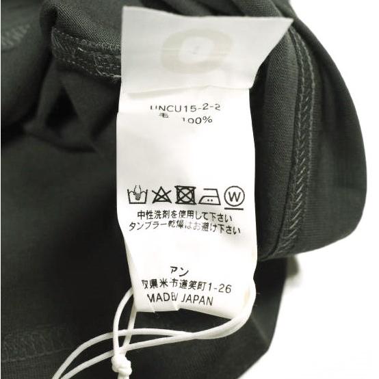 新品 un/unbient アン 日本製 INT SK8 Half Sleeve Tee Wool Jersey 