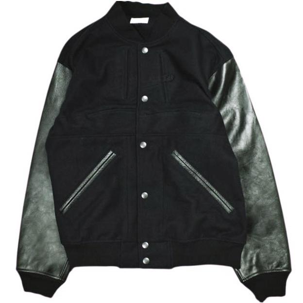 CHANGES チェンジーズ REMAKE VARSITY JACKET - 40’s WORK WOOL 袖レザー リメイクスタジャン Free NAVY/BLACK スタジアムジャンパー | 