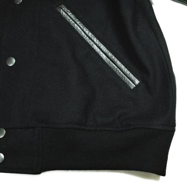 CHANGES チェンジーズ REMAKE VARSITY JACKET - 40’s WORK WOOL 袖レザー リメイクスタジャン Free NAVY/BLACK スタジアムジャンパー |  | 04