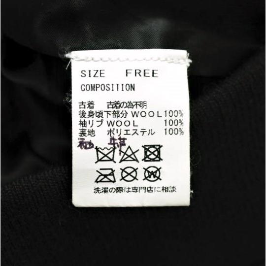 CHANGES チェンジーズ REMAKE VARSITY JACKET - 40’s WORK WOOL 袖レザー リメイクスタジャン Free NAVY/BLACK スタジアムジャンパー |  | 07