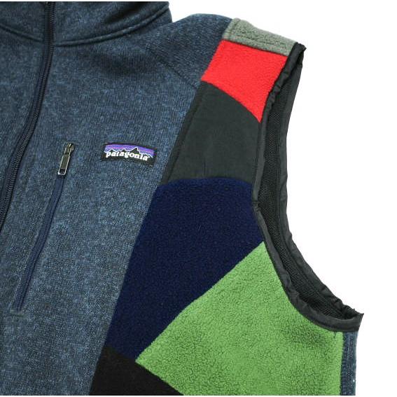 CHANGES チェンジーズ 日本製 REMAKE SWITCHING FLEECE VEST リメイクスイッチングフリースベスト Free PATAGONIA CHAMPION トップス |  | 03