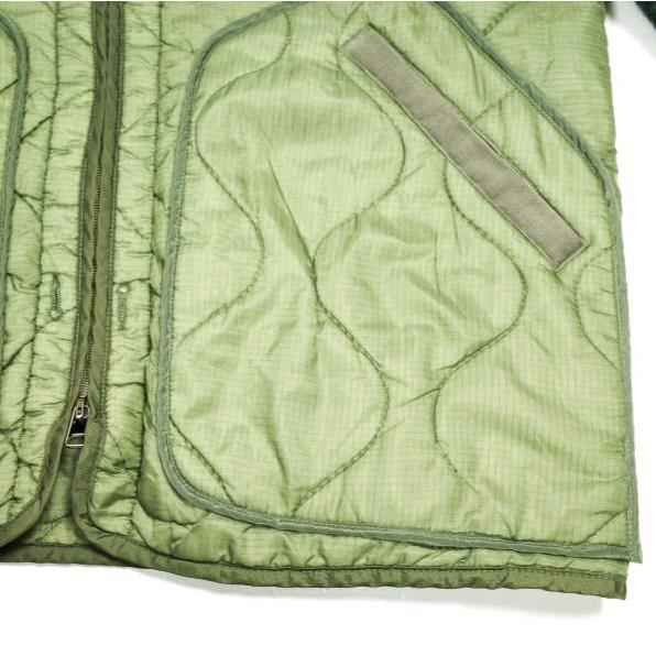 CHANGES チェンジーズ REMAKE QUILTING LINER MOHAIR SLEEVE JACKET リメイクキルティングライナーモヘアスリーブジャケット Free OLIVE |  | 03