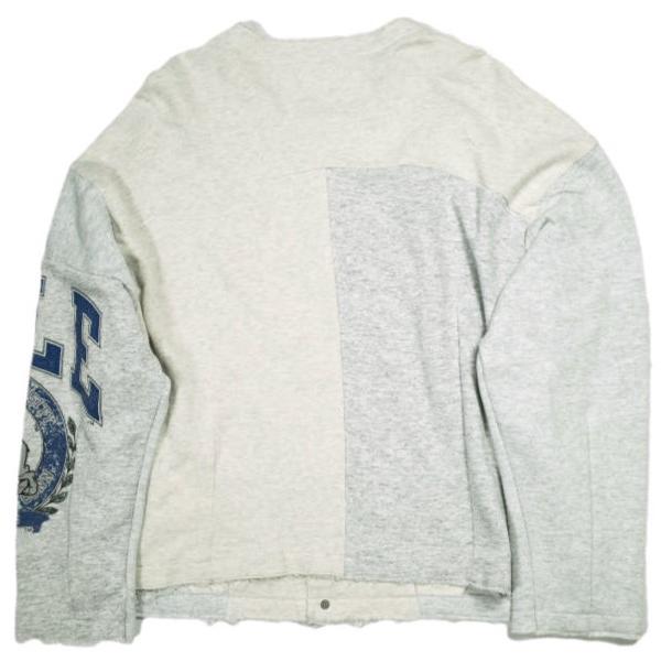 CHANGES チェンジーズ 日本製 REMAKE SWEAT SNAP CARDIGAN リメイクスウェットスナップカーディガン Free グレー トレーナー トップス |  | 01