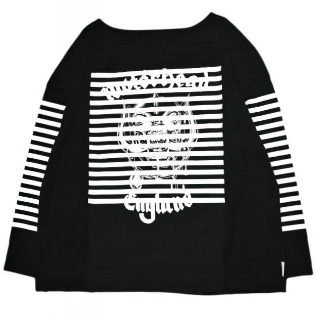 CHANGES チェンジーズ VINTAGE REMAKE LONG SLEEVE TEE Motorhead ヴィンテージリメイクロングスリーブTシャツ Free BLACK 長袖 ボーダー | 