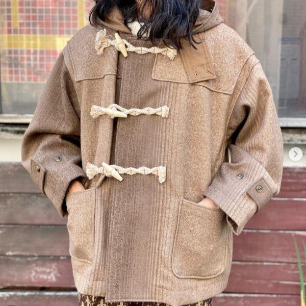 新品 Needles ニードルス 23AW DUFFLE COAT - W/N HERRINGBONE MELTON ダッフルコート ヘリンボーンメルトン NS090 M Camel 定価108,900円 |  | 02