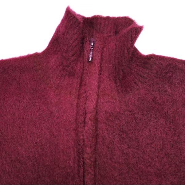 Needles ニードルス 23AW 日本製 ZIPPED MOHAIR CARDIGAN - SOLID ジップモヘアカーディガン NS283 L Bordeaux モヘヤ ニット トップス |  | 03