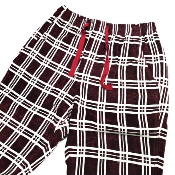 Needles ニードルス 23AW 日本製 String Cowboy Pant - R/Ac Mall Plaid ストリングカウボーイパンツ NS198 S Bordeaux チェック ボトムス |  | 03