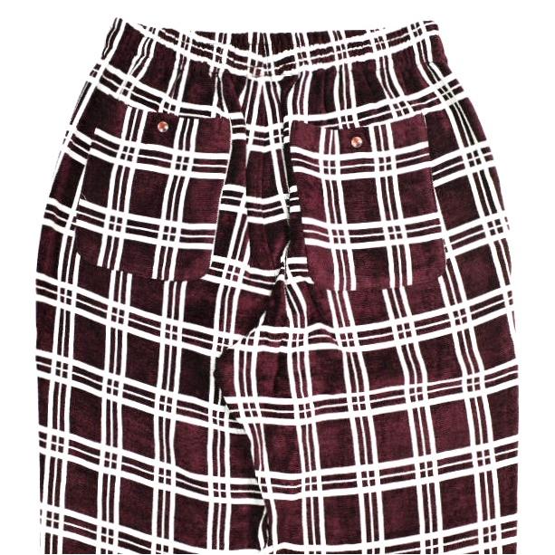 Needles ニードルス 23AW 日本製 String Cowboy Pant - R/Ac Mall Plaid ストリングカウボーイパンツ NS198 S Bordeaux チェック ボトムス |  | 04