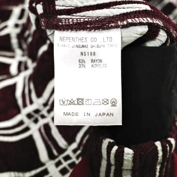 Needles ニードルス 23AW 日本製 String Cowboy Pant - R/Ac Mall Plaid ストリングカウボーイパンツ NS198 S Bordeaux チェック ボトムス |  | 07