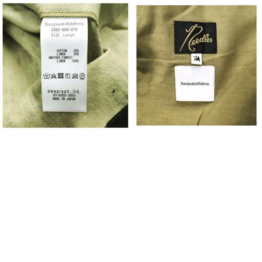 新品 Needles x SASQUATCHfabrix. ニードルス サスクワァッチファブリックス 23SS 別注 PAJAMA SET パジャマセットアップ 23SS-GOA-070 L |  | 09