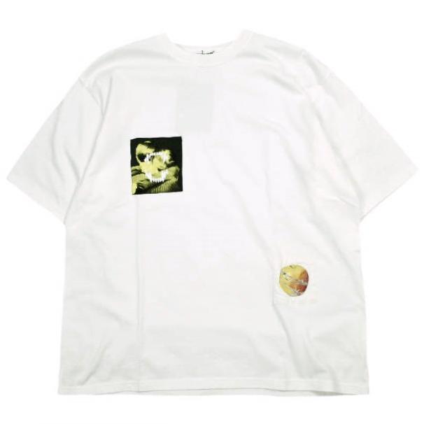新品 UNDERCOVER アンダーカバー 25SS 日本製 ランダムプリントパッチTEE UP1E4805-1 3 WHITE 半袖 Tシャツ トップス g24865 | 