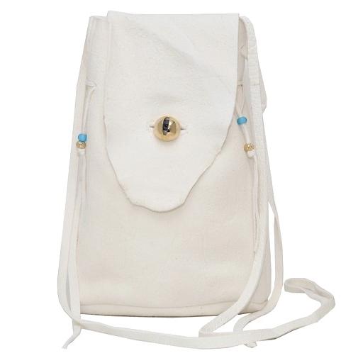 新品 UNDERCOVER アンダーカバー 25SS 日本製 ディアスキンショルダーポーチ アイモチーフ UC1E4B04 Off White 巾着 バッグ カバン g24867 | 