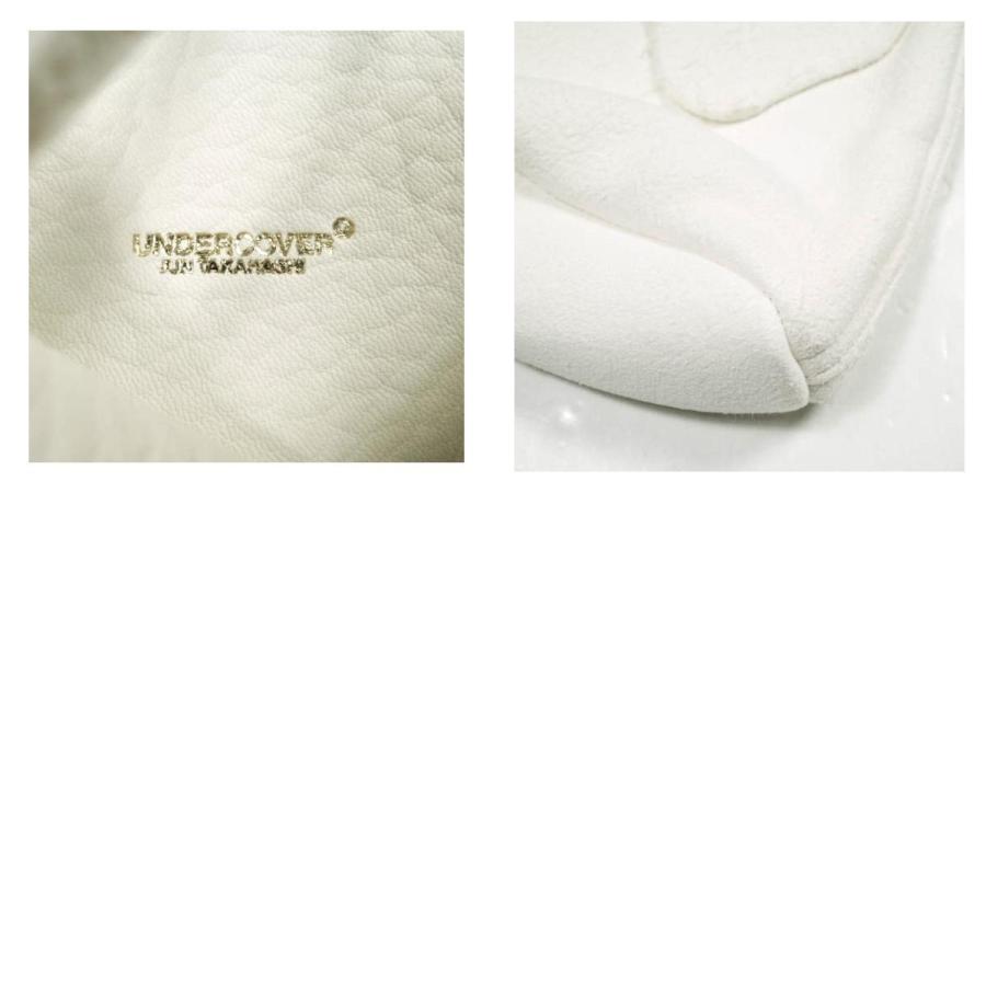 UNDERCOVER アンダーカバー 25SS 日本製 ディアスキンショルダーポーチ アイモチーフ UC1E4B04 Off White 巾着 バッグ カバン【新古品】【中古】【UNDERCOVER】 looponline_g24867