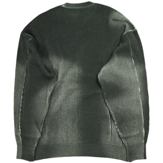 新品 ssstein シュタイン 25SS 日本製 DISCOLORATION RIB KNIT LS フェード加工 クルーネックニット ST.1133 S GREY セーター トップス |  | 01