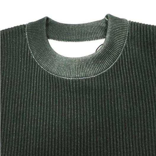 新品 ssstein シュタイン 25SS 日本製 DISCOLORATION RIB KNIT LS フェード加工 クルーネックニット ST.1133 S GREY セーター トップス |  | 04