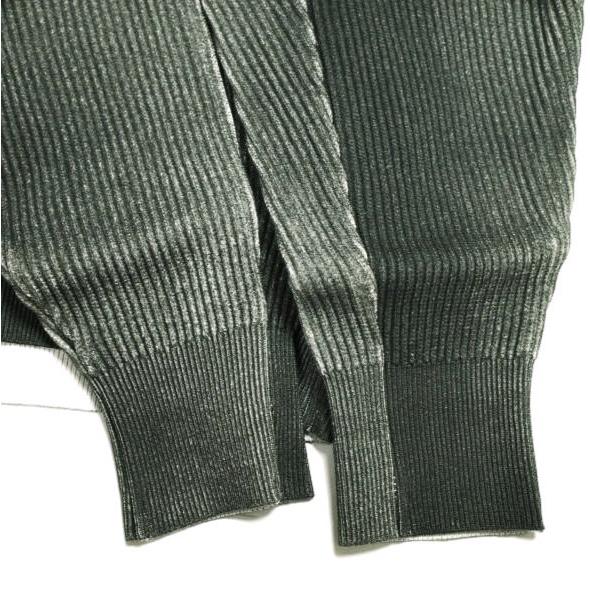 新品 ssstein シュタイン 25SS 日本製 DISCOLORATION RIB KNIT LS フェード加工 クルーネックニット ST.1133 S GREY セーター トップス |  | 05