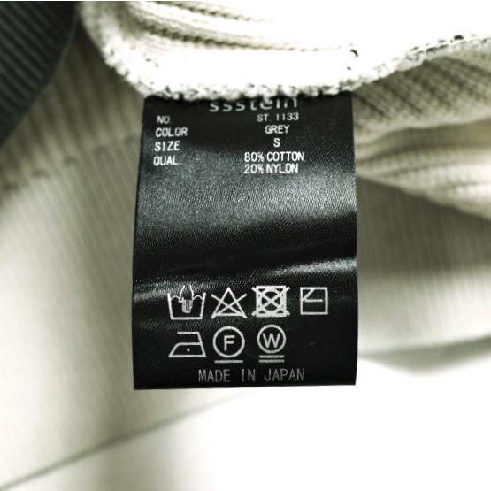 新品 ssstein シュタイン 25SS 日本製 DISCOLORATION RIB KNIT LS フェード加工 クルーネックニット ST.1133 S GREY セーター トップス |  | 08