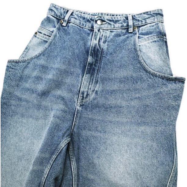 新品 HED MAYNER ヘドメイナー 25SS DENIM PANTS バギーデニムパンツ HMMA67023A HA191 XS BRIGHT BLUE ワイド ジーンズ 定価115,500円 |  | 05