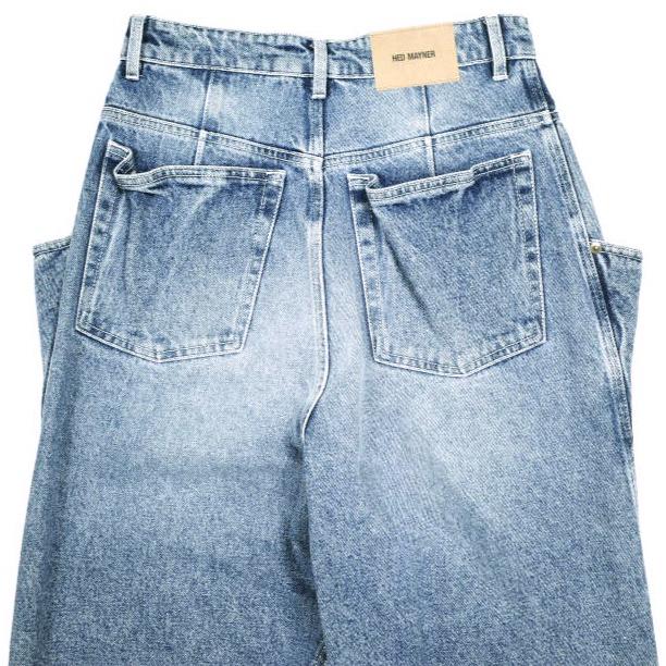 新品 HED MAYNER ヘドメイナー 25SS DENIM PANTS バギーデニムパンツ HMMA67023A HA191 XS BRIGHT BLUE ワイド ジーンズ 定価115,500円 |  | 07