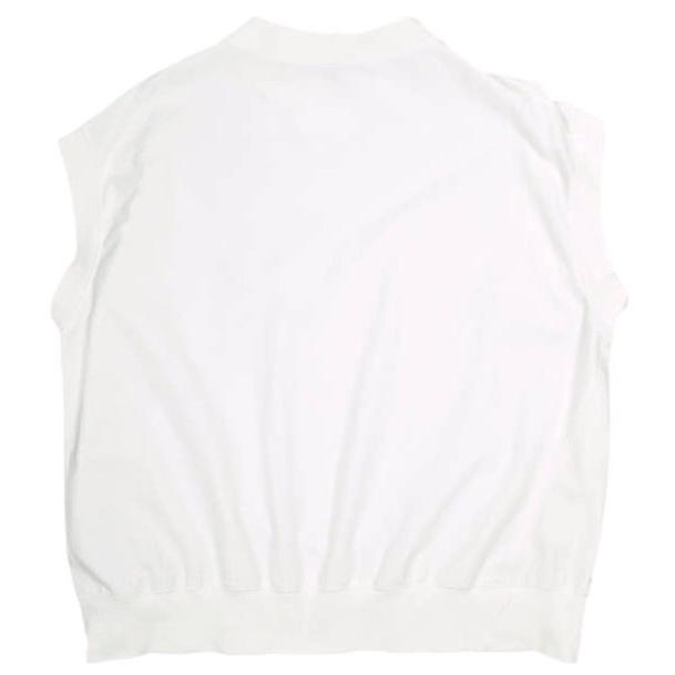 新品 HED MAYNER ヘドメイナー 25SS SLEEVELESS T-SHIRT Vガゼット オーバーサイズノースリーブTシャツ HMMA70013T S WHITE 定価75,900円 |  | 01