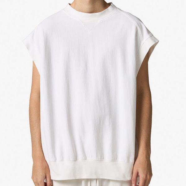 新品 HED MAYNER ヘドメイナー 25SS SLEEVELESS T-SHIRT Vガゼット オーバーサイズノースリーブTシャツ HMMA70013T S WHITE 定価75,900円 |  | 02