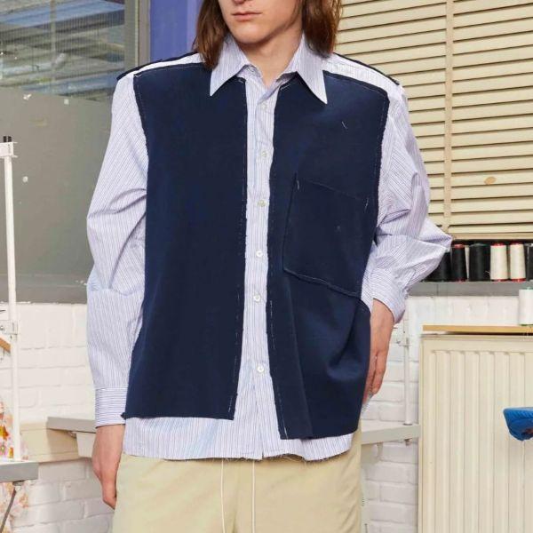 新品 CAMIEL FORTGENS カミエルフォートヘンス 24SS RESEARCH RIB PIECE SHIRT リサーチリブピースシャツ CF.17.04.08.01 M 定価102,300円 |  | 02