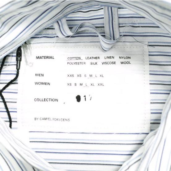 新品 CAMIEL FORTGENS カミエルフォートヘンス 24SS RESEARCH RIB PIECE SHIRT リサーチリブピースシャツ CF.17.04.08.01 M 定価102,300円 |  | 04