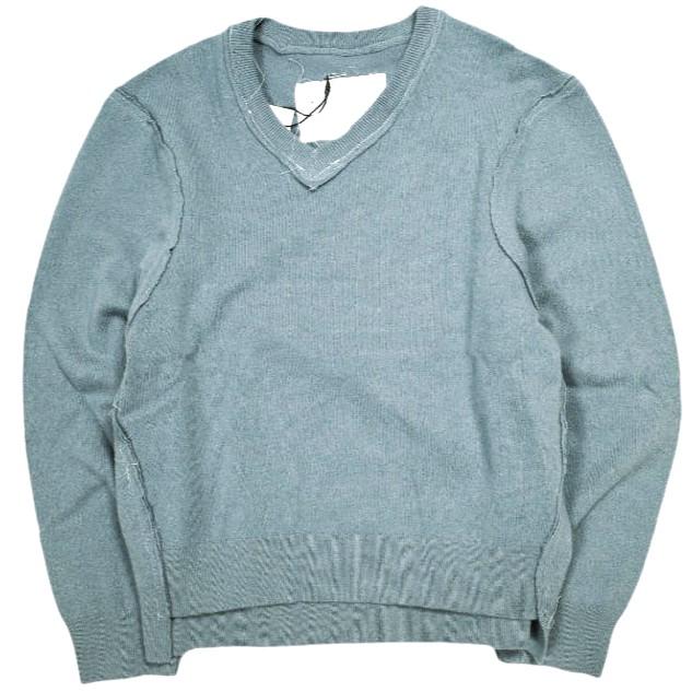 新品 CAMIEL FORTGENS カミエル フォートヘンス 24AW FRANKENSTEIN V-NECK カシミヤVネックニット CF.18.03.05.01 S GREY 定価115,500円 | 