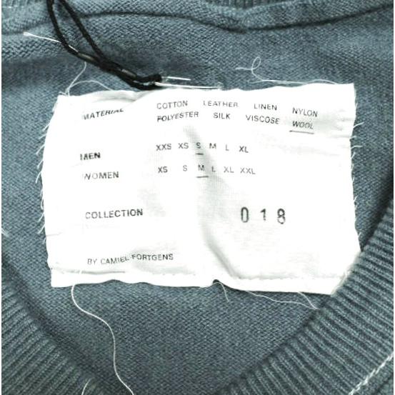 新品 CAMIEL FORTGENS カミエル フォートヘンス 24AW FRANKENSTEIN V-NECK カシミヤVネックニット CF.18.03.05.01 S GREY 定価115,500円 |  | 04