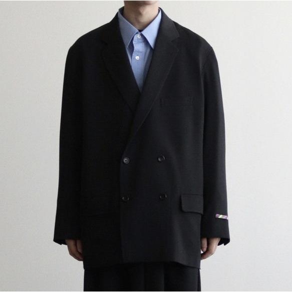 新品 Graphpaper x is-ness グラフペーパー イズネス 24AW 別注 Vintage Wool Double Jacket ウールダブルジャケット GM244-20019 1 BLACK |  | 02
