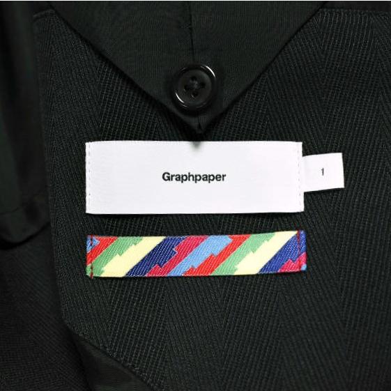 新品 Graphpaper x is-ness グラフペーパー イズネス 24AW 別注 Vintage Wool Double Jacket ウールダブルジャケット GM244-20019 1 BLACK |  | 08