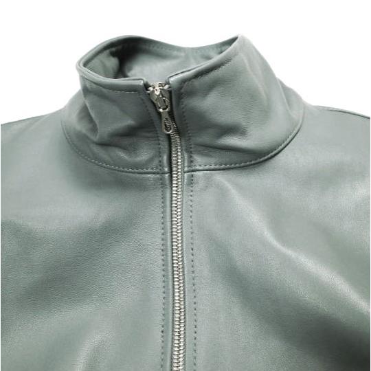 新品 Graphpaper グラフペーパー 24AW Sheep Leather Track Blouson シープレザートラックブルゾン GM243-30097 2 GRAY レザージャケット |  | 04