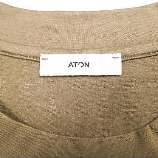 新品 ATON エイトン 24SS 日本製 Suvin 60/2 Oversized T-Shirt スビンコットンオーバーサイズTシャツ KKAGCM0015 04(M) Camel 半袖 g24936 |  | 07