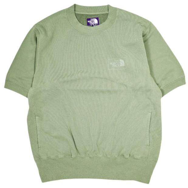 新品 THE NORTH FACE PURPLE LABEL 25SS 11oz Field Short Sleeve Sweatshirt 裏毛 ショートスリーブスウェット N25SH042 M Sg Sage Green | 
