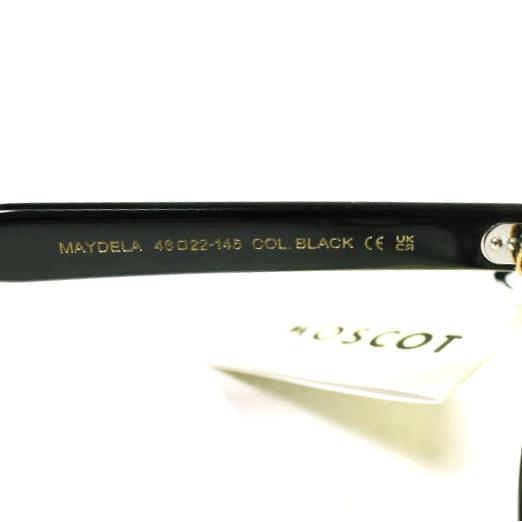 新品 MOSCOT モスコット MAYDELA 46サイズ ユニセックスモデル メイデラ BLACK/CLEAR 46□22-145 ボストンフレーム 眼鏡 メガネ サングラス |  | 06